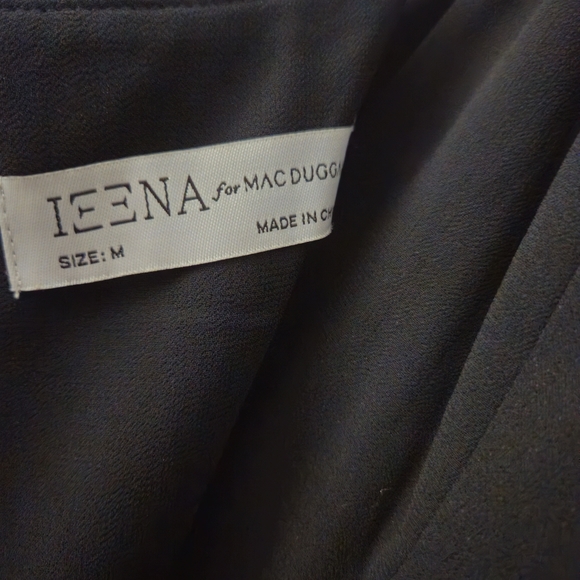 Mac Duggal Black Midi chiffon spaghetti strap v neck dress 2650 Size M MWT - Picture 9 of 10